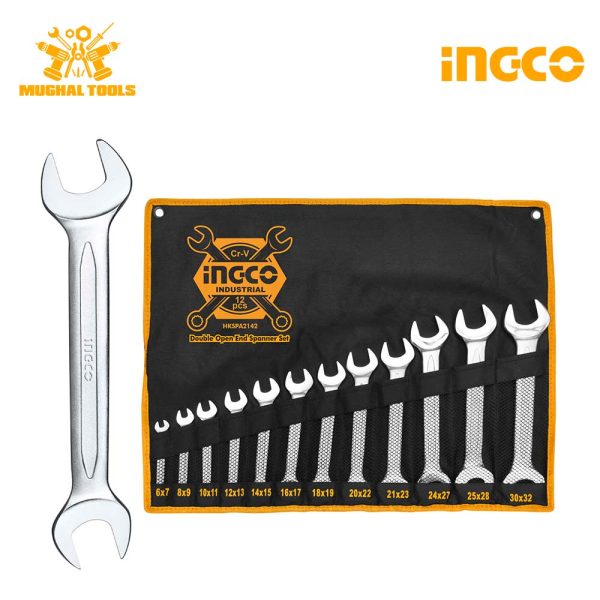 Ingco Double Open End Spanner Set Mm Mughal Tools House